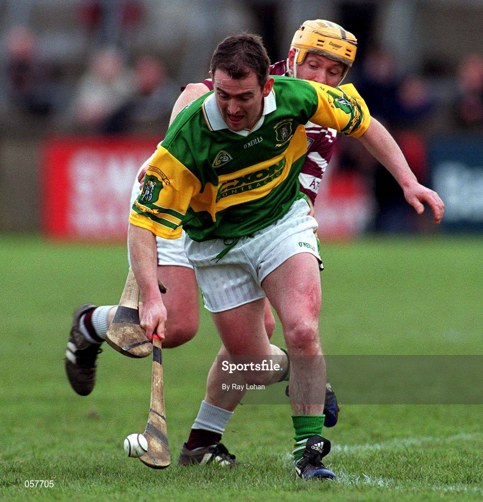 25 February 2001; Alistair Elliott of Dunloy during the AIB All-Ireland Senior Club Hurling Championship Semi-Final match between Athenry and Dunloy at Parnell Park in Dublin. Photo by Ray Lohan/Sportsfile