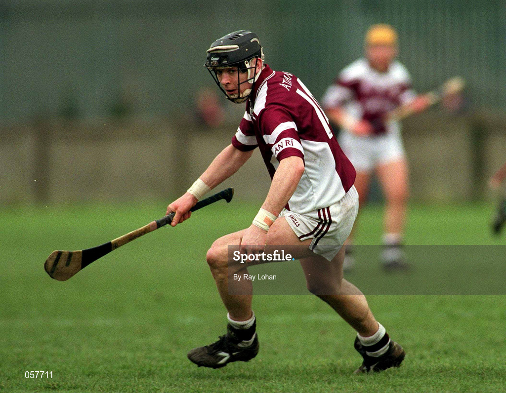 25 February 2001; Eugene Cloonan of Athenry during the AIB All-Ireland Senior Club Hurling Championship Semi-Final match between Athenry and Dunloy at Parnell Park in Dublin. Photo by Ray Lohan/Sportsfile