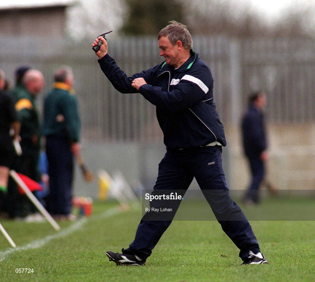 25 February 2001; Athenry manager Pat Nally during the AIB All-Ireland Senior Club Hurling Championship Semi-Final match between Athenry and Dunloy at Parnell Park in Dublin. Photo by Ray Lohan/Sportsfile