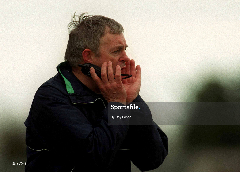 25 February 2001; Athenry manager Pat Nally during the AIB All-Ireland Senior Club Hurling Championship Semi-Final match between Athenry and Dunloy at Parnell Park in Dublin. Photo by Ray Lohan/Sportsfile