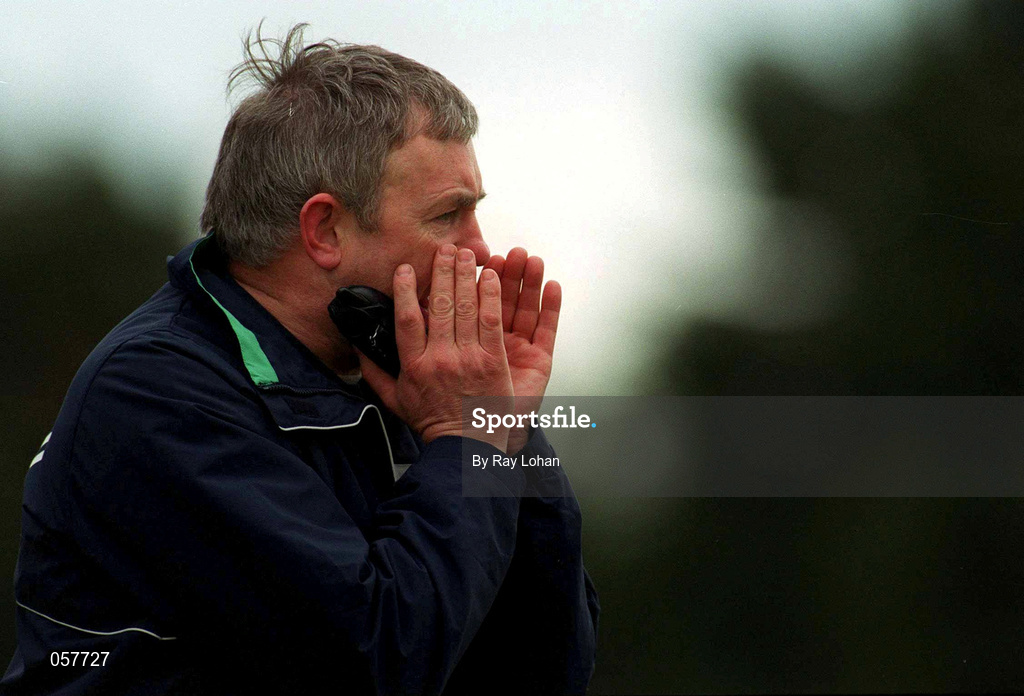 25 February 2001; Athenry manager Pat Nally during the AIB All-Ireland Senior Club Hurling Championship Semi-Final match between Athenry and Dunloy at Parnell Park in Dublin. Photo by Ray Lohan/Sportsfile