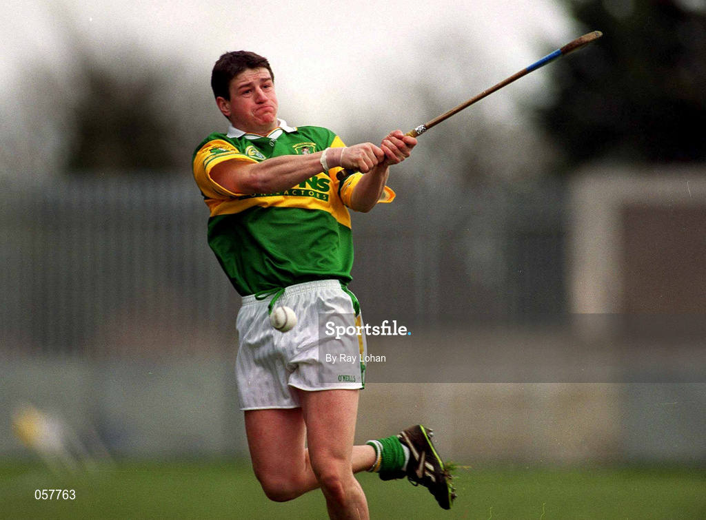 25 February 2001; Liam Redmond of Dunloy during the AIB All-Ireland Senior Club Hurling Championship Semi-Final match between Athenry and Dunloy at Parnell Park in Dublin. Photo by Ray Lohan/Sportsfile