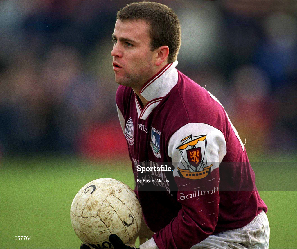 25 February 2001; Derek  Savage of Galway during the Allianz National Football League Division 1A match between Galway and Tyrone at Duggan Park in Ballinasloe, Galway. Photo by Ray McManus/Sportsfile