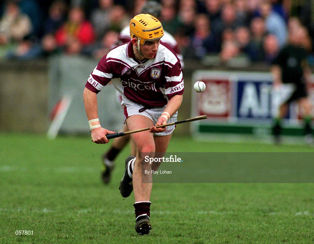 25 February 2001; Donal Moran of Athenry during the AIB All-Ireland Senior Club Hurling Championship Semi-Final match between Athenry and Dunloy at Parnell Park in Dublin. Photo by Ray Lohan/Sportsfile