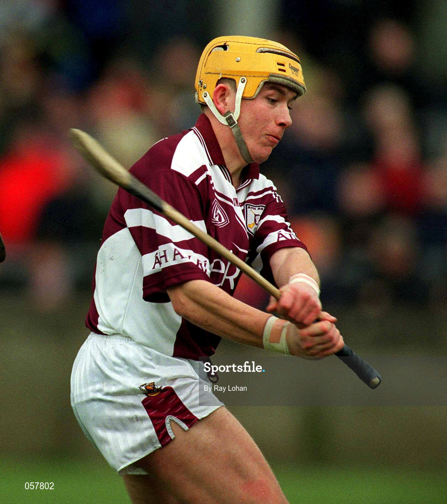 25 February 2001; Donal Moran of Athenry during the AIB All-Ireland Senior Club Hurling Championship Semi-Final match between Athenry and Dunloy at Parnell Park in Dublin. Photo by Ray Lohan/Sportsfile