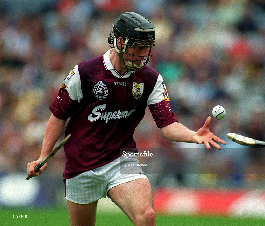 10 September 2000; Peter Garvey of Galway during the All-Ireland Minor Hurling Championship Final between Cork and Galway at Croke Park in Dublin. Photo by Matt Browne/Sportsfile