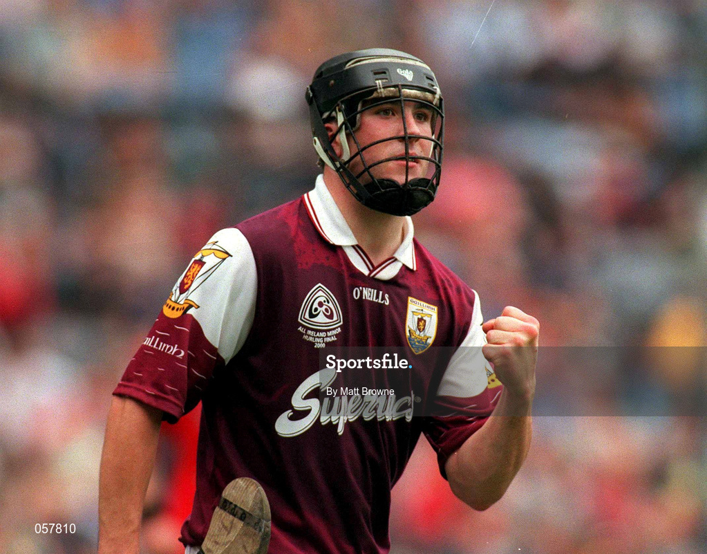 10 September 2000; David Greene of Galway during the All-Ireland Minor Hurling Championship Final between Cork and Galway at Croke Park in Dublin. Photo by Matt Browne/Sportsfile