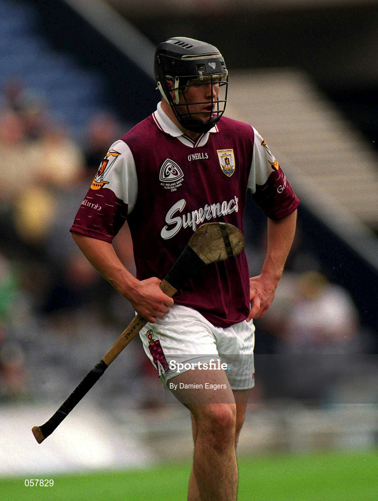 10 September 2000; David Greene of Galway during the All-Ireland Minor Hurling Championship Final between Cork and Galway at Croke Park in Dublin. Photo by Damien Eagers/Sportsfile