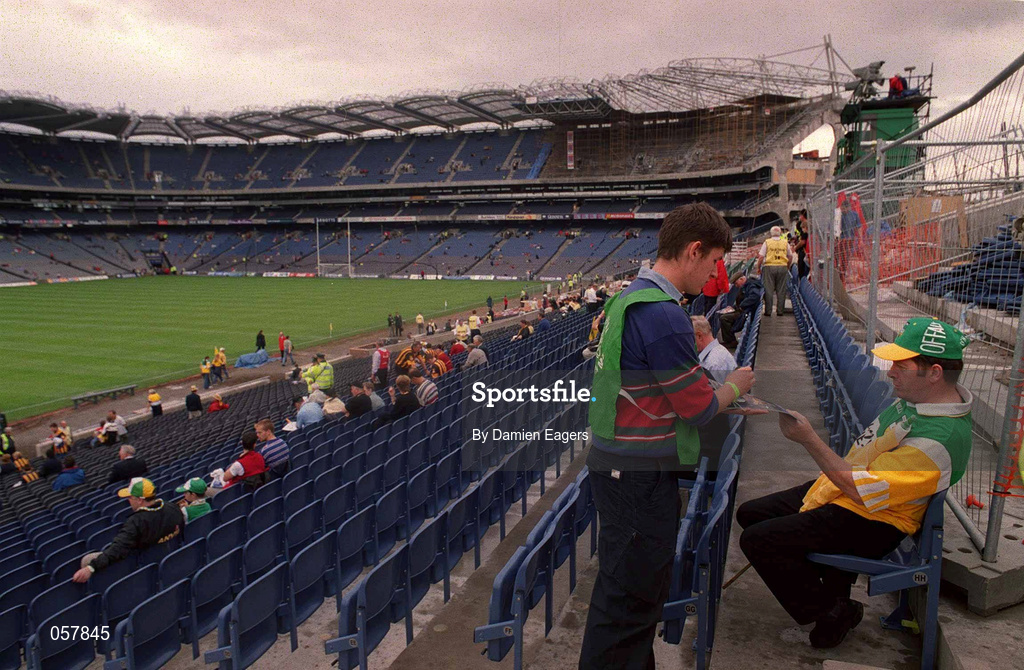 10 September 2000; A general view of Croke Park from the Lower tier of the new Hogan Stand which is still under construction during the All-Ireland Minor Hurling Championship Final between Cork and Galway at Croke Park in Dublin. Photo by Damien Eagers/Sportsfile