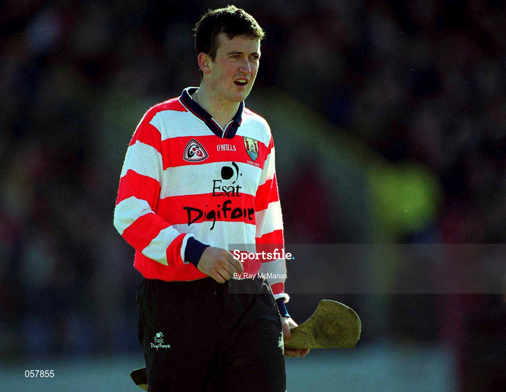 24 February 2001; Cork goalkeeper Dónal Óg Cusack during the Allianz National Hurling League Division 1B match between Cork and Kilkenny at Páirc Uí Chaoimh in Cork. Photo by Ray McManus/Sportsfile