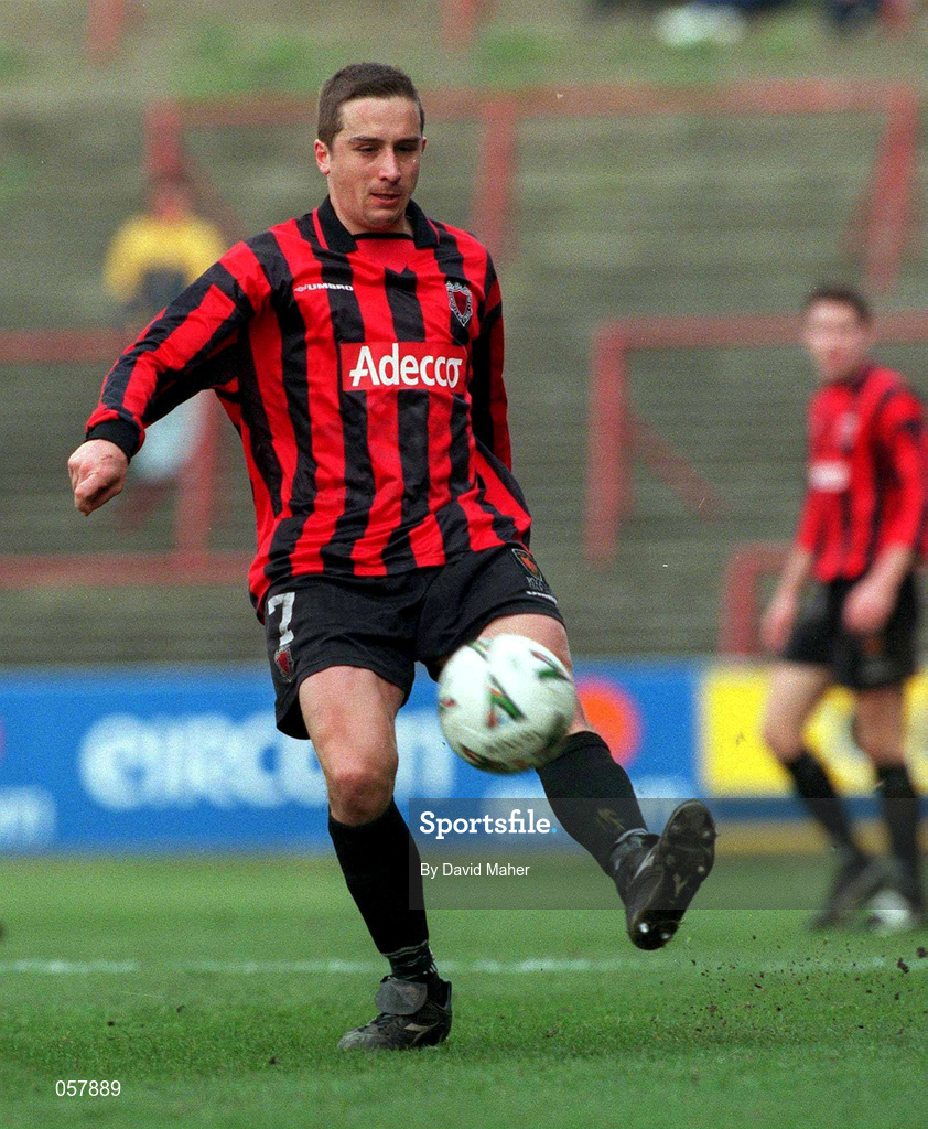 25 February 2001; Alex Nesovic of Bohemians during the Eircom League Premier Division match between Bohemians and Cork City at Dalymount Park in Dublin. Photo by David Maher/Sportsfile