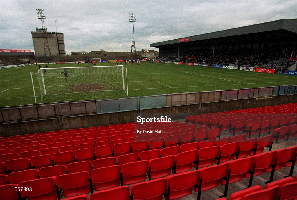 25 February 2001; Newly installed seating at Dalymount Park prior to the Eircom League Premier Division match between Bohemians and Cork City at Dalymount Park in Dublin. Photo by David Maher/Sportsfile
