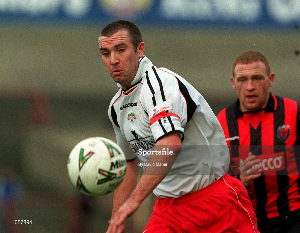 25 February 2001; Derek Coughlan of Cork City during the Eircom League Premier Division match between Bohemians and Cork City at Dalymount Park in Dublin. Photo by David Maher/Sportsfile