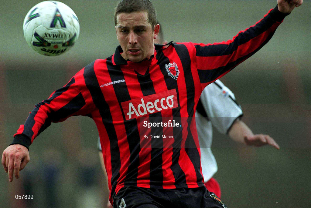 25 February 2001; Alex Nesovic of Bohemians during the Eircom League Premier Division match between Bohemians and Cork City at Dalymount Park in Dublin. Photo by David Maher/Sportsfile