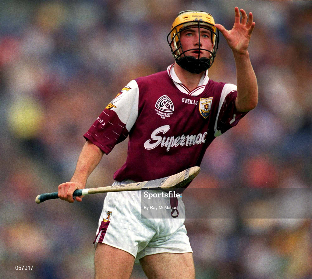 10 September 2000; Gerry Farragher of Galway during the All-Ireland Minor Hurling Championship Final between Cork and Galway at Croke Park in Dublin. Photo by Ray McManus/Sportsfile