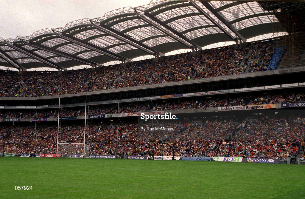 10 September 2000; A general view the Canal End at Croke Park, under construction, prior to the Guinness All-Ireland Senior Hurling Championship Final between Kilkenny and Offaly at Croke Park in Dublin. Photo by Ray McManus/Sportsfile