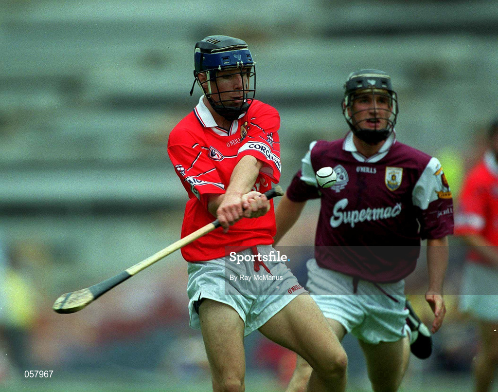 10 September 2000; Tomas O'Leary of Cork during the All-Ireland Minor Hurling Championship Final between Cork and Galway at Croke Park in Dublin. Photo by Ray McManus/Sportsfile