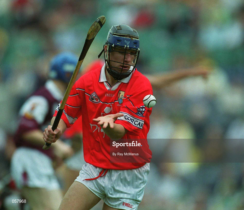 10 September 2000; Tomas O'Leary of Cork during the All-Ireland Minor Hurling Championship Final between Cork and Galway at Croke Park in Dublin. Photo by Ray McManus/Sportsfile