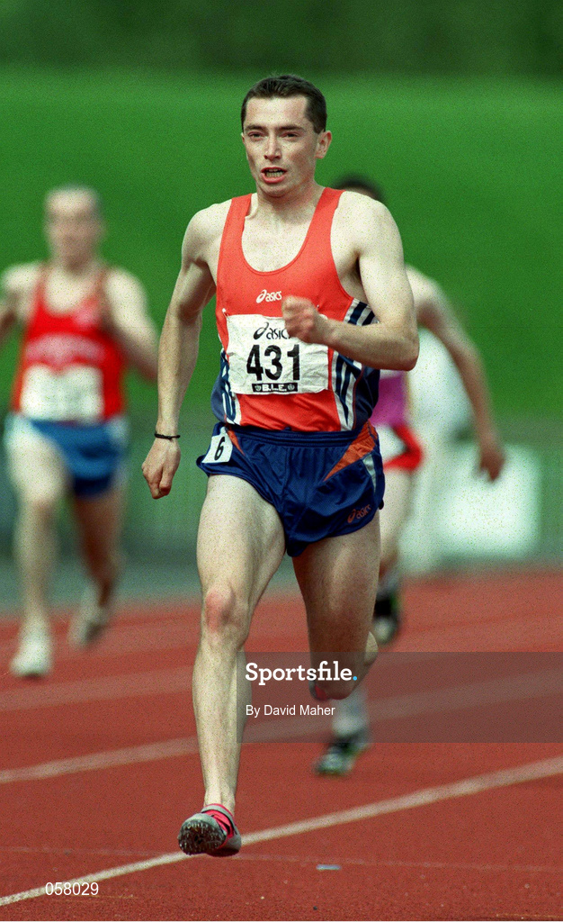 13 July 1997; Gary Ryan, Nenagh AC, competes in the BLÉ National Track & Field Championships at Morton Stadium in Santry, Dublin. Photo by David Maher/Sportsfile