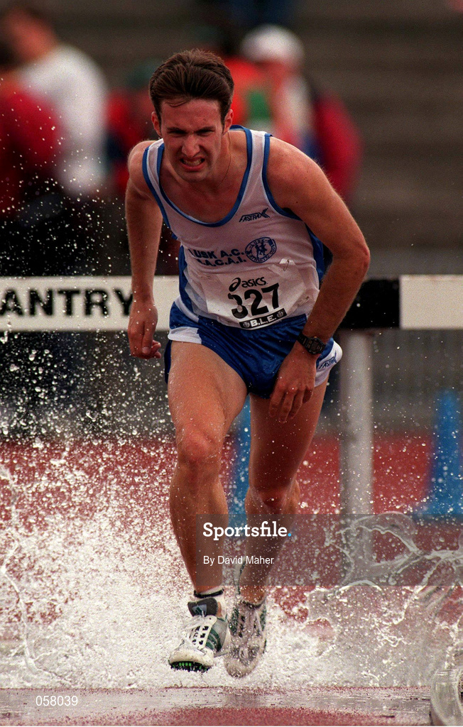 13 July 1997; Martin Kearns, Lusk AC, competes in the BLÉ National Track & Field Championships at Morton Stadium in Santry, Dublin. Photo by David Maher/Sportsfile