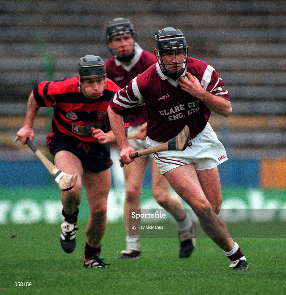 28 November 1999; Sean McMahon of St. Joseph's Doora-Barefield during the AIB Munster Senior Club Hurling Championship Final match between Ballygunner and St. Joseph's Doora-Barefield at Semple Stadium in Thurles, Tipperary. Photo by Ray McManus/Sportsfile