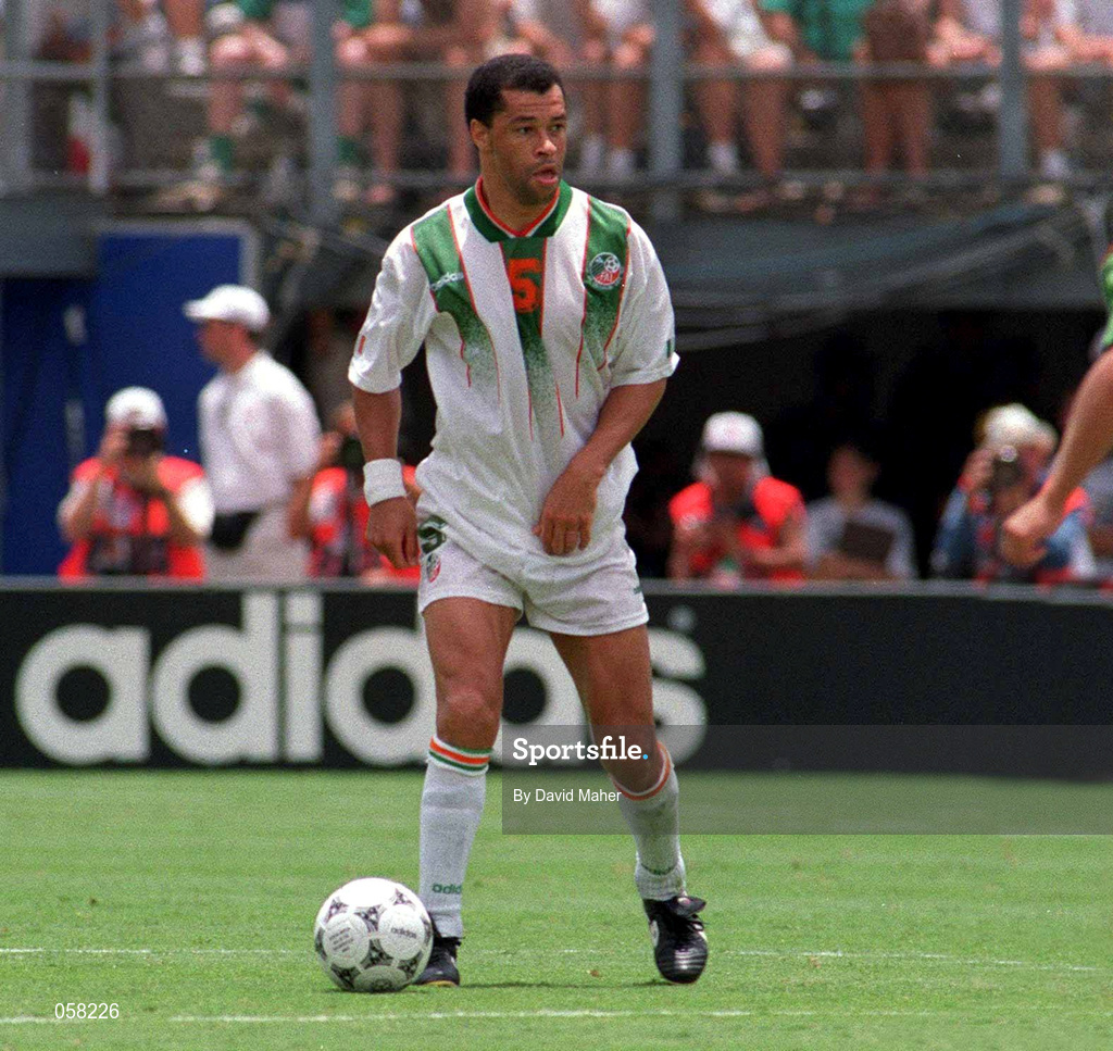 24 June 1994; Paul McGrath of Republic of Ireland during the FIFA World Cup 1994 Group E match between Mexico and Republic of Ireland at the Citrus Bowl in Orlando, Florida, USA. Photo by David Maher/Sportsfile