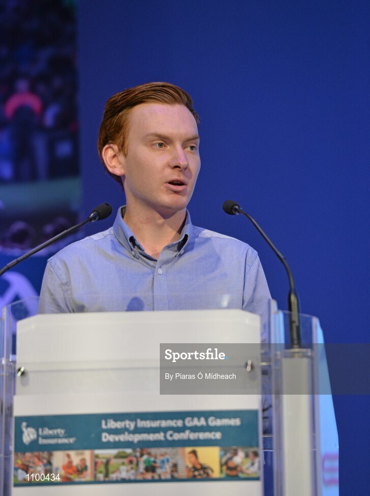 23 January 2016; Eoin Sheahan, MC, in attendance at the Liberty Insurance GAA Annual Games Development Conference 2016. The theme of the conference was 'The Coach, The Player, The Game: Building Connections'. A range of speakers addressed issues related to the coaching and playing of gaelic games at adult level’. Croke Park, Dublin. Picture credit: Piaras Ó Mídheach / SPORTSFILE