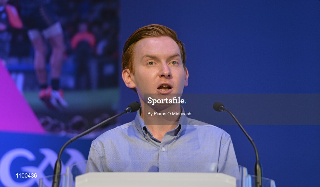 23 January 2016; Eoin Sheahan, MC, in attendance at the Liberty Insurance GAA Annual Games Development Conference 2016. The theme of the conference was 'The Coach, The Player, The Game: Building Connections'. A range of speakers addressed issues related to the coaching and playing of gaelic games at adult level’. Croke Park, Dublin. Picture credit: Piaras Ó Mídheach / SPORTSFILE