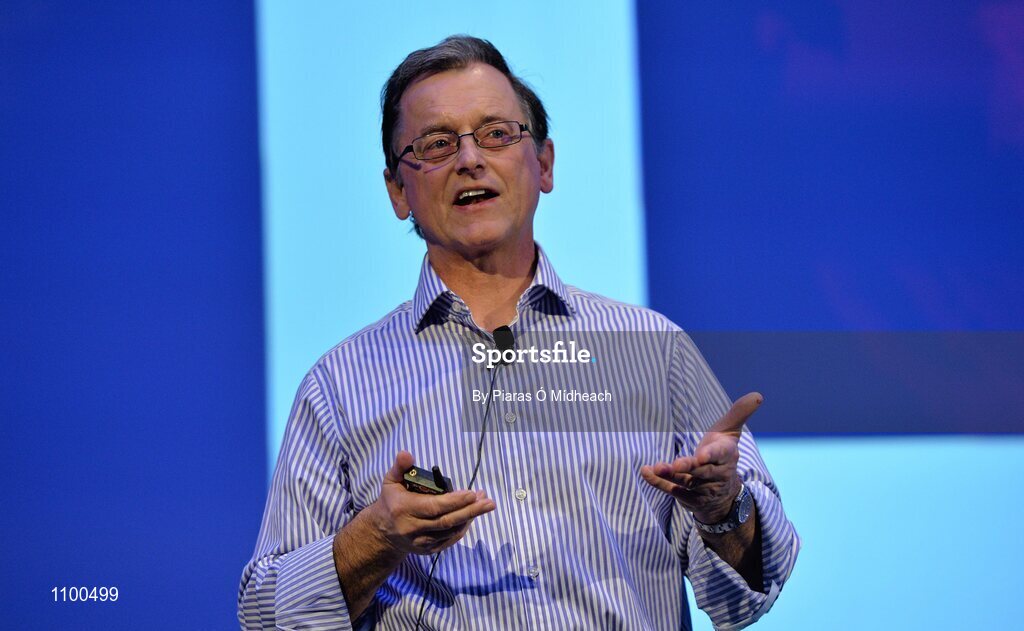 23 January 2016; Dr Liam Hennessy, Setanta College, during his keynote 'Building Coaching Efficiency' talk during the Liberty Insurance GAA Annual Games Development Conference 2016. The theme of the conference was 'The Coach, The Player, The Game: Building Connections'. A range of speakers addressed issues related to the coaching and playing of gaelic games at adult level’. Croke Park, Dublin. Picture credit: Piaras Ó Mídheach / SPORTSFILE