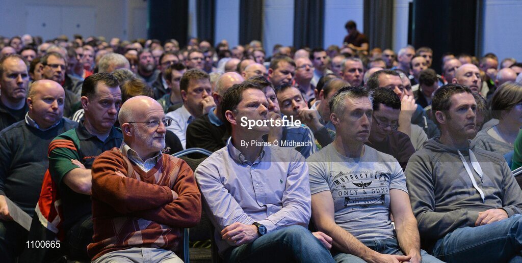 23 January 2016; Attendees at the Liberty Insurance GAA Annual Games Development Conference 2016. The theme of the conference was 'The Coach, The Player, The Game: Building Connections'. A range of speakers addressed issues related to the coaching and playing of gaelic games at adult level. Croke Park, Dublin. Picture credit: Piaras Ó Mídheach / SPORTSFILE