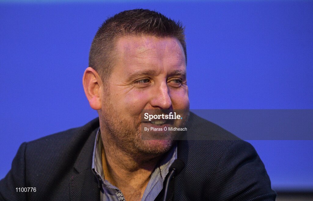 23 January 2016; In attendance during the 'Player Welfare Forum - Caring for Players: The coach's role in player welfare' talk at the Liberty Insurance GAA Annual Games Development Conference 2016 is Dr Cian O'Neill, Head of Sport, Leisure and Childhood Studies Cork IT and Kildare Senior Football Manager. The theme of the conference was 'The Coach, The Player, The Game: Building Connections'. A range of speakers addressed issues related to the coaching and playing of gaelic games at adult level’. Croke Park, Dublin. Picture credit: Piaras Ó Mídheach / SPORTSFILE