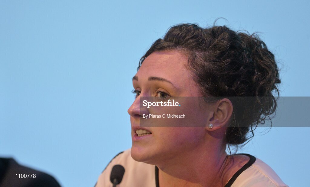 23 January 2016; In attendance during the 'Player Welfare Forum - Caring for Players: The coach's role in player welfare' talk at the Liberty Insurance GAA Annual Games Development Conference 2016 is Dr Edwenia O'Malley, Chartered Physiotherapist, Member GAA MSW Committee. The theme of the conference was 'The Coach, The Player, The Game: Building Connections'. A range of speakers addressed issues related to the coaching and playing of gaelic games at adult level’. Croke Park, Dublin. Picture credit: Piaras Ó Mídheach / SPORTSFILE