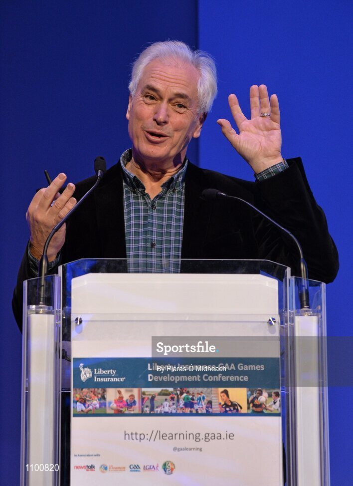 23 January 2016; Professor Ian Robertson during his keynote 'The Winner Effect' talk during the Liberty Insurance GAA Annual Games Development Conference 2016. The theme of the conference was 'The Coach, The Player, The Game: Building Connections'. A range of speakers addressed issues related to the coaching and playing of gaelic games at adult level’. Croke Park, Dublin. Picture credit: Piaras Ó Mídheach / SPORTSFILE