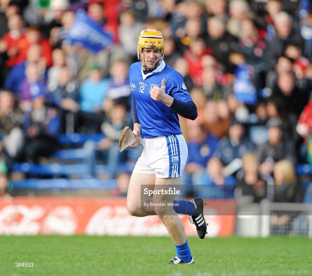 1 November 2009; Pa Bourke, Thurles Sarsfields, celebrates after scoring his side's first goal. AIB GAA Hurling Munster Senior Club Championship Quarter-Final, Thurles Sarsfields v Newtownshandrum, Semple Stadium, Thurles, Co. Tipperary. Picture credit: Brendan Moran / SPORTSFILE