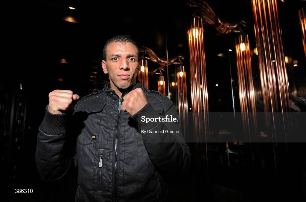 12 November 2009; Affif Belghecham after a press confernece ahead of his Yanjing Fight Night against Andy Lee on Saturday. The Jasmine Palace Restaurant, O’Connell Street, Limerick. Picture credit: Diarmuid Greene / SPORTSFILE