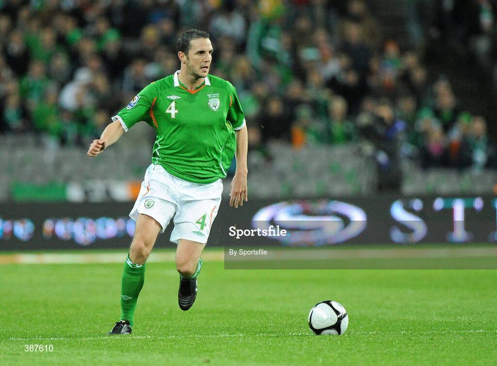 14 November 2009; John O'Shea, Republic of Ireland. FIFA 2010 World Cup Qualifying Play-off 1st Leg, Republic of Ireland v France, Croke Park, Dublin. Photo by Sportsfile