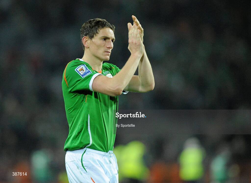 14 November 2009; Keith Andrews, Republic of Ireland. FIFA 2010 World Cup Qualifying Play-off 1st Leg, Republic of Ireland v France, Croke Park, Dublin. Photo by Sportsfile
