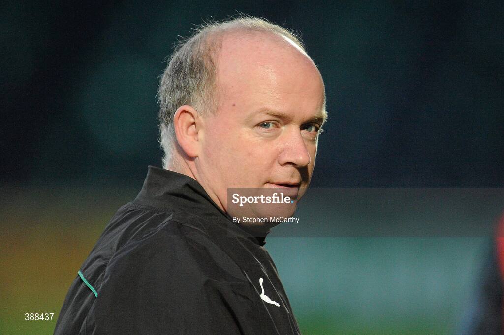 21 November 2009; Ireland head coach Declan Kidney ahead of the game. Autumn International Guinness Series 2009, Ireland v Fiji, Royal Dublin Society, Ballsbridge, Dublin. Picture credit: Stephen McCarthy / SPORTSFILE
