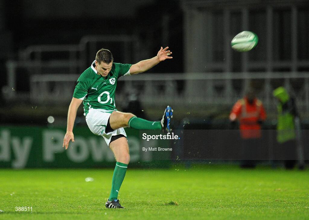 21 November 2009; Jonathan Sexton, Ireland. Autumn International Guinness Series 2009, Ireland v Fiji, Royal Dublin Society, Ballsbridge, Dublin. Picture credit: Matt Browne / SPORTSFILE