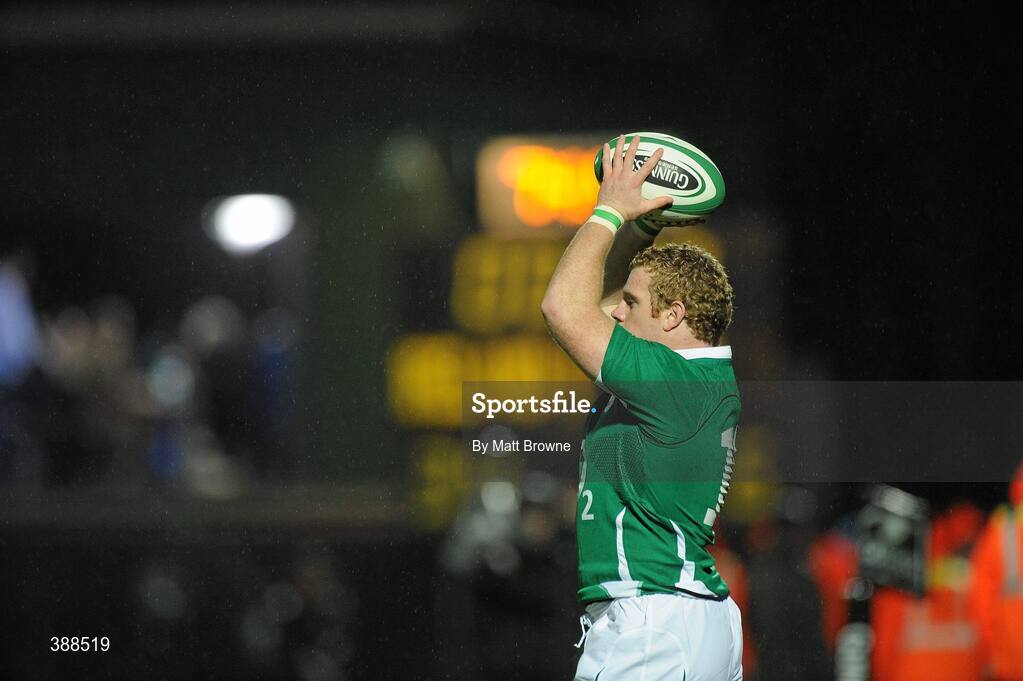21 November 2009; Sean Cronin, Ireland. Autumn International Guinness Series 2009, Ireland v Fiji, Royal Dublin Society, Ballsbridge, Dublin. Picture credit: Matt Browne / SPORTSFILE