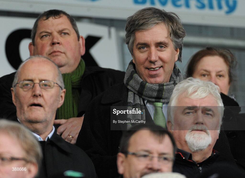 22 November 2009; John Delaney, Chief Executive of the FAI, during the match. FAI Ford Cup Final, Sligo Rovers v Sporting Fingal, Tallaght Stadium, Dublin. Picture credit: Stephen McCarthy / SPORTSFILE