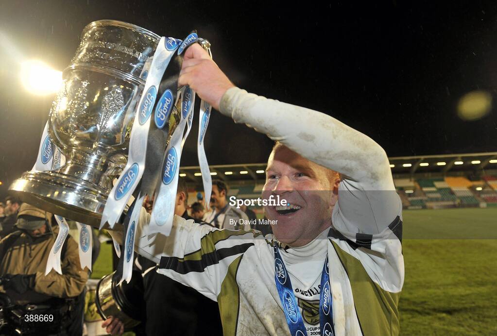 22 November 2009; Lorcan Fitzgerald, Sporting Fingal, celebrates at the end of the game. FAI Ford Cup Final, Sligo Rovers v Sporting Fingal, Tallaght Stadium, Dublin. Picture credit: David Maher / SPORTSFILE