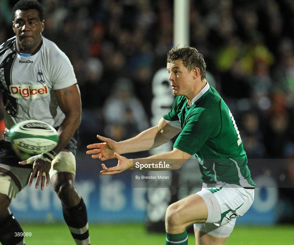 21 November 2009; Brian O'Driscoll, Ireland. Autumn International Guinness Series 2009, Ireland v Fiji, Royal Dublin Society, Ballsbridge, Dublin. Picture credit: Brendan Moran / SPORTSFILE