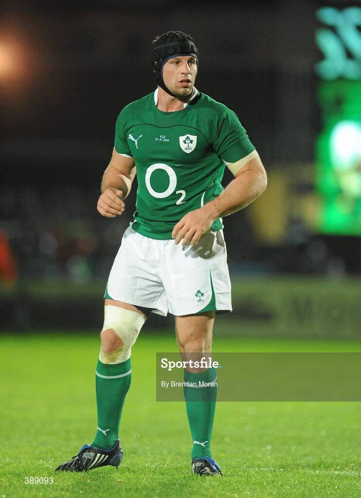 21 November 2009; Denis Leamy, Ireland. Autumn International Guinness Series 2009, Ireland v Fiji, Royal Dublin Society, Ballsbridge, Dublin. Picture credit: Brendan Moran / SPORTSFILE