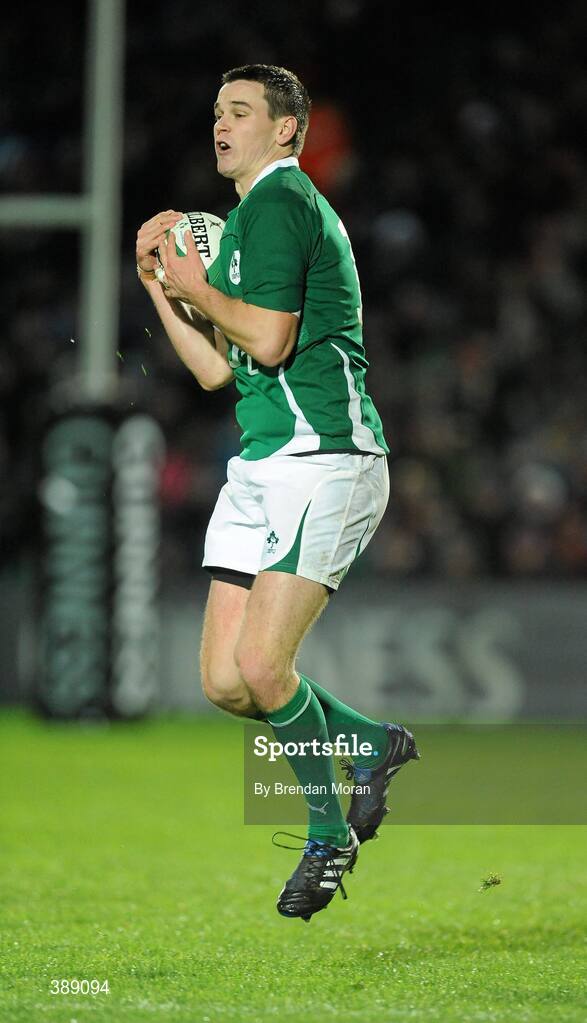 21 November 2009; Jonathan Sexton, Ireland. Autumn International Guinness Series 2009, Ireland v Fiji, Royal Dublin Society, Ballsbridge, Dublin. Picture credit: Brendan Moran / SPORTSFILE