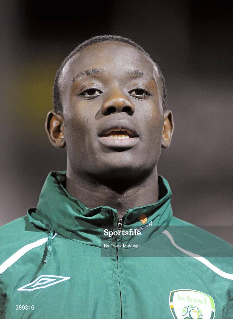 26 November 2009; Carel Tiofack, Republic of Ireland. U16 International Friendly, Republic of Ireland v Czech Republic, Kingspan Century Park, Monaghan. Picture credit: Oliver McVeigh / SPORTSFILE