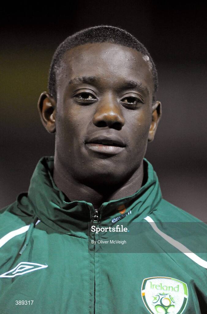 26 November 2009; Carel Tiofack, Republic of Ireland. U16 International Friendly, Republic of Ireland v Czech Republic, Kingspan Century Park, Monaghan. Picture credit: Oliver McVeigh / SPORTSFILE