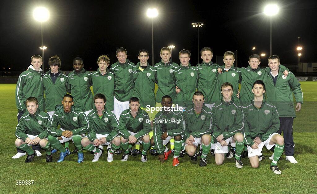 26 November 2009; The Republic of Ireland squad. U16 International Friendly, Republic of Ireland v Czech Republic, Kingspan Century Park, Monaghan. Picture credit: Oliver McVeigh / SPORTSFILE
