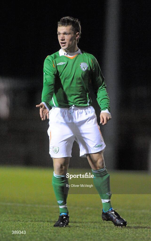 26 November 2009; Kealan Dillon, Republic of Ireland. U16 International Friendly, Republic of Ireland v Czech Republic, Kingspan Century Park, Monaghan. Picture credit: Oliver McVeigh / SPORTSFILE