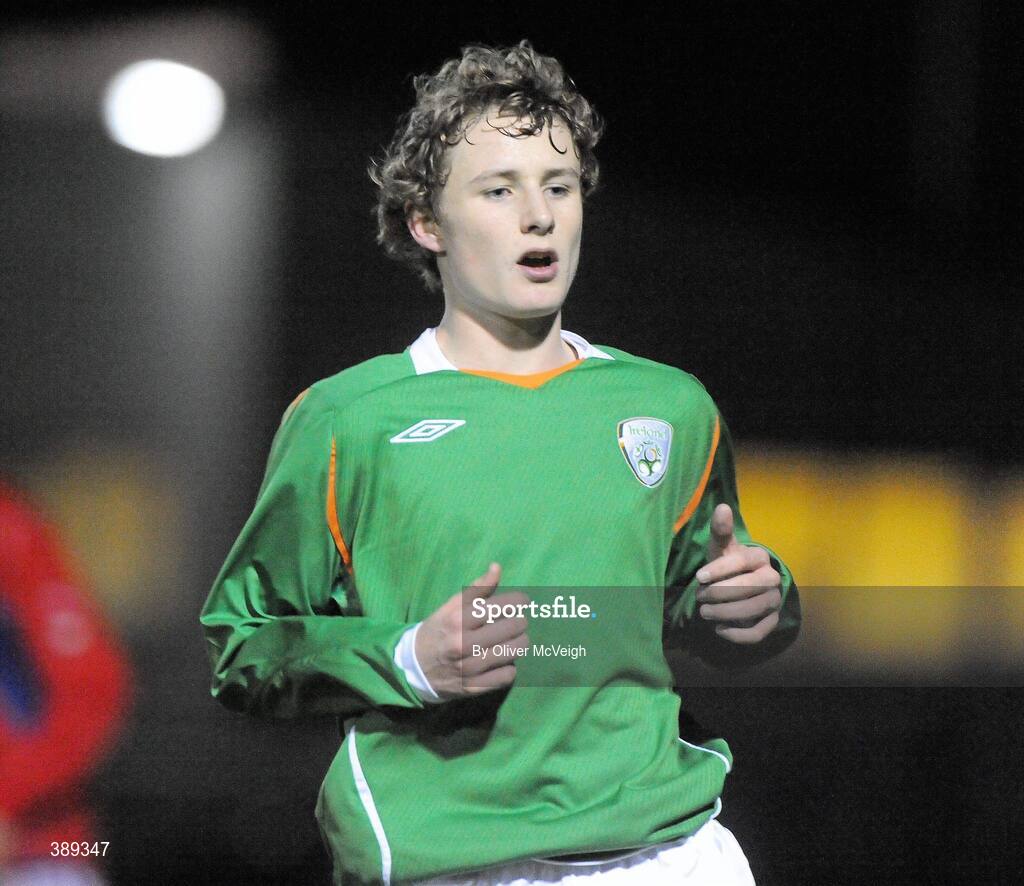 26 November 2009; Kieran Sadlier, Republic of Ireland. U16 International Friendly, Republic of Ireland v Czech Republic, Kingspan Century Park, Monaghan. Picture credit: Oliver McVeigh / SPORTSFILE